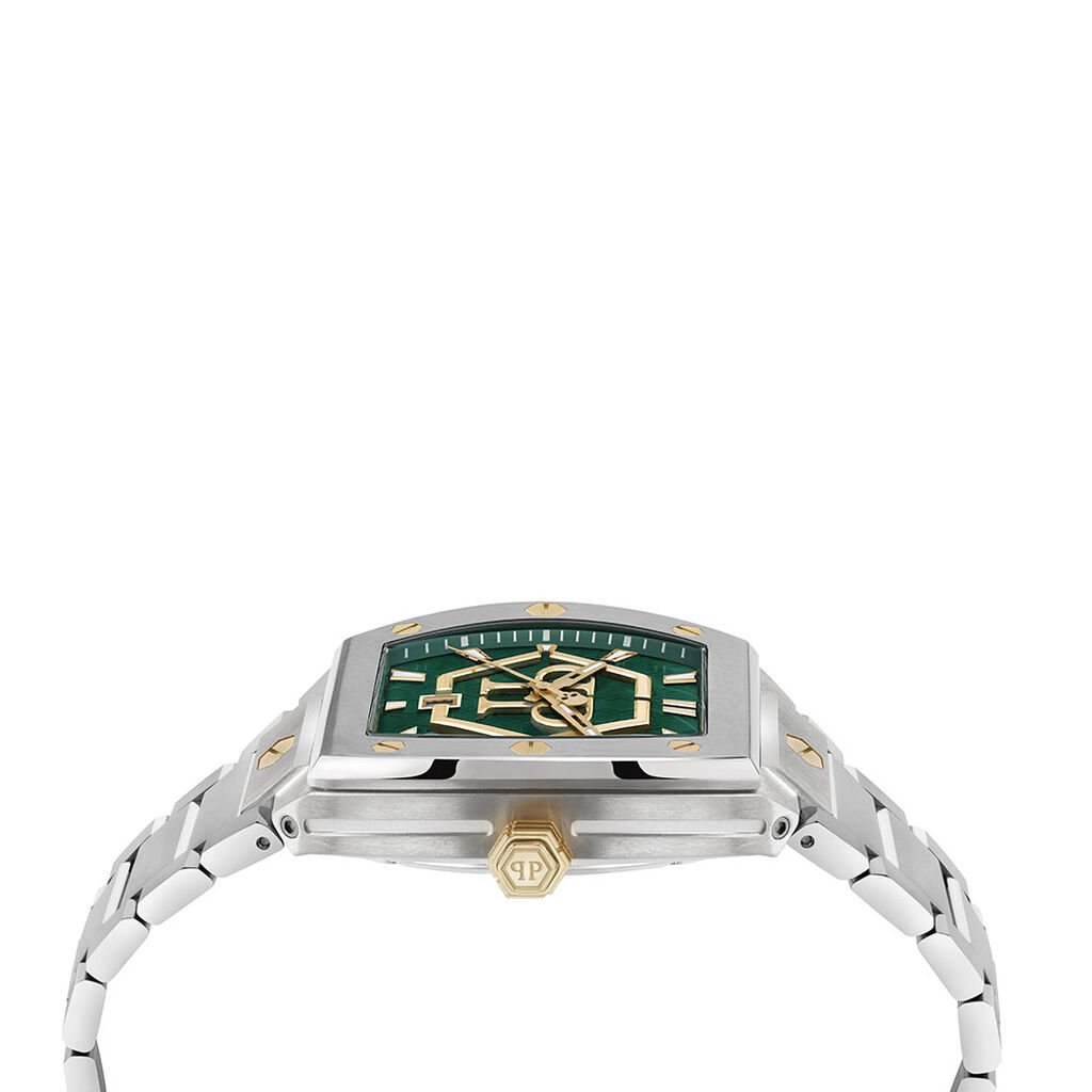 Montre Philipp Plein Hexagon Phantom Vert - Id&eacute;es cadeaux Homme | Histoire d&rsquo;Or