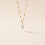 Collier Pear C Or Jaune Diamant - Colliers Femme | Histoire d&rsquo;Or