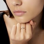 Bague Romane Or Jaune Diamant - Bagues avec pierre Femme | Histoire d&rsquo;Or