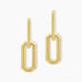 Boucles D'oreilles Pendantes Lyre Acier Jaune - Boucles d'oreilles fantaisie Femme | Histoire d’Or