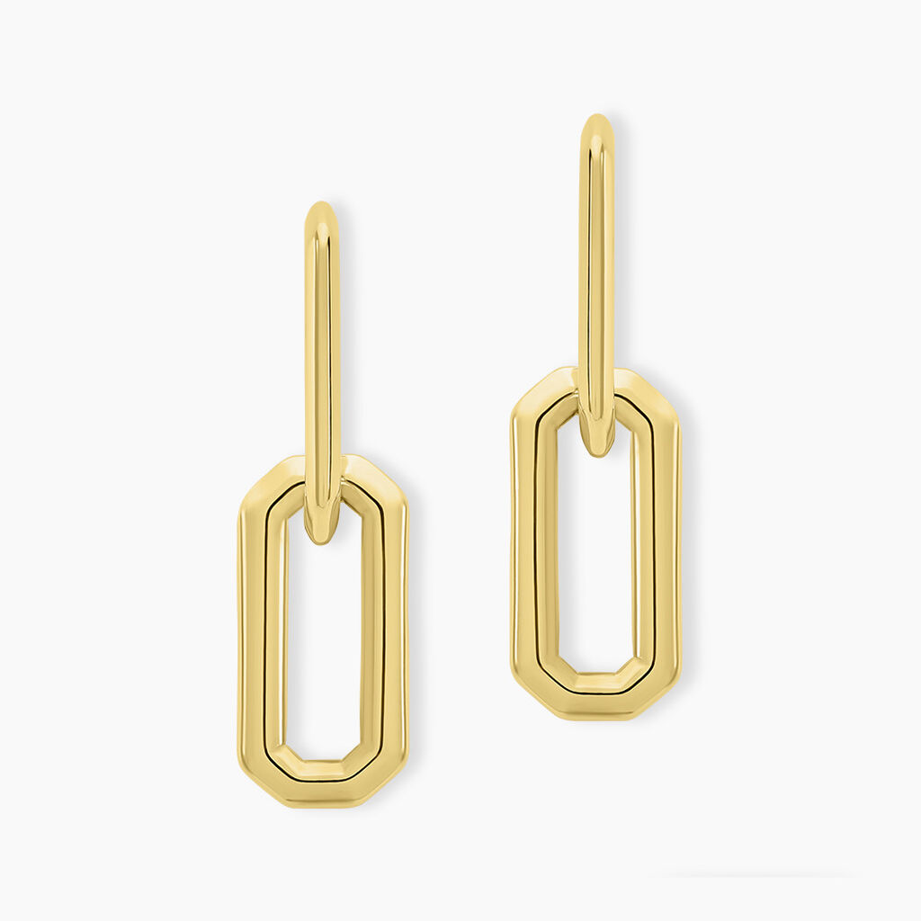 Boucles D'oreilles Pendantes Lyre Acier Jaune - Boucles d'oreilles fantaisie Femme | Histoire d’Or