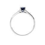 Bague Crista Or Blanc Saphir Et Diamant - Bagues solitaires Femme | Histoire d&rsquo;Or