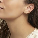 Bijou D'oreille Unitaire Silohe Plaqu&eacute; Or Jaune - Boucles d'oreilles fantaisie Femme | Histoire d&rsquo;Or