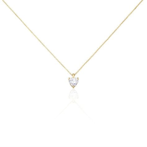 Collier Plaqu&eacute; Or Caner Oxydes De Zirconium - Colliers fantaisie Femme | Histoire d&rsquo;Or