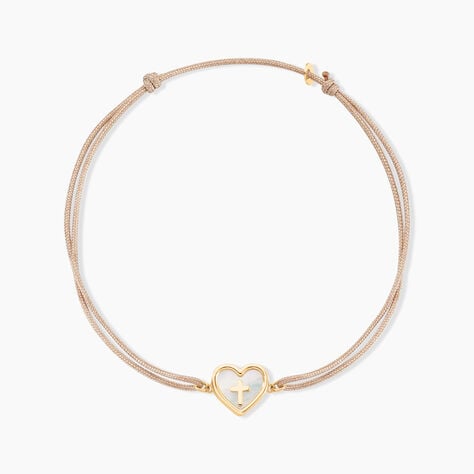 Bracelet Angel Or Jaune Nacre - Pendentifs Baptême Famille | Histoire d’Or