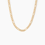 Collier Or Jaune Maille Altern&eacute;e 1/3 - Chaines Homme | Histoire d&rsquo;Or