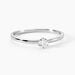 Solitaire  Natalia Pl Platine Blanc Diamant - Bagues solitaires Femme | Histoire d’Or