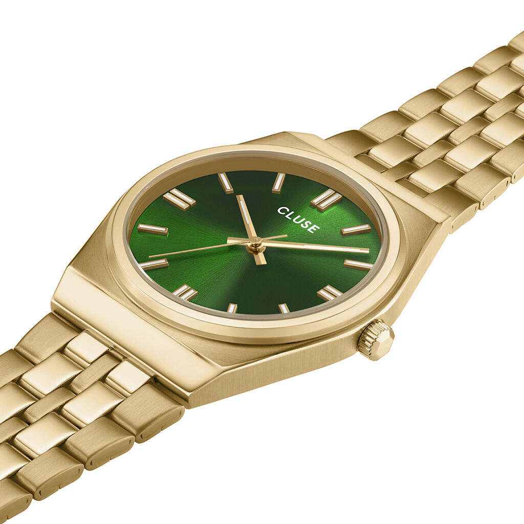 Montre Cluse Retro 70's Vert - Montres Femme | Histoire d’Or