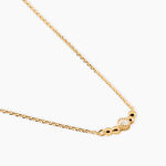 Collier Aura Plaqu&eacute; Or Jaune Oxyde De Zirconium - Colliers fantaisie Femme | Histoire d&rsquo;Or