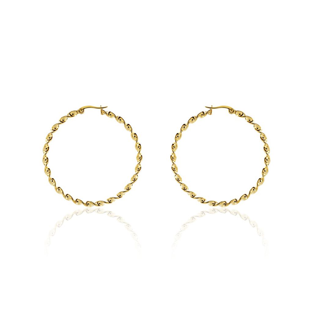 Creoles Acier Dore Antonello