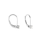 Boucles D'oreilles Pendantes Victoria Or Blanc Diamant - Boucles d'oreilles pendantes Famille | Histoire d&rsquo;Or