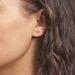 Boucles D'oreilles Puces Annie-francoise Infini Or Jaune - Clous d'oreilles Femme | Histoire d’Or