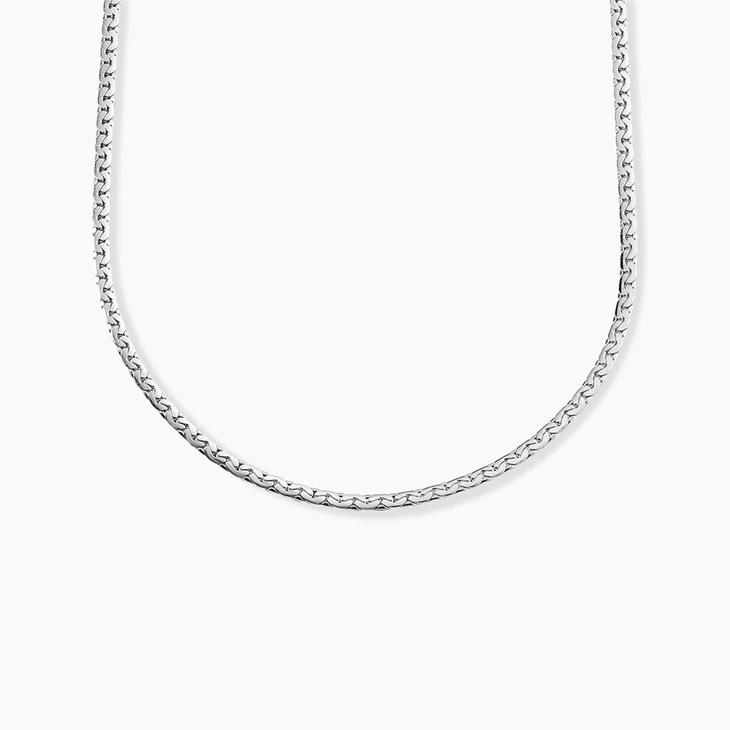 Collier Ivy Maille Haricot Or Blanc - Chaines Femme | Histoire d’Or