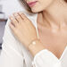 Bracelet Jonc Tam Argent Rose - Bracelets cordon Femme | Histoire d’Or