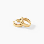 Cr&eacute;oles Terezia Argent Dor&eacute; A L'Or 750/1000 - Boucles d'oreilles cr&eacute;oles Femme | Histoire d&rsquo;Or