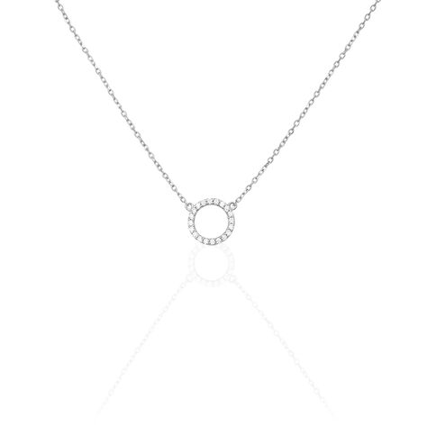 Collier Lim Or Blanc Oxyde De Zirconium - Colliers Femme | Histoire d’Or