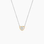 Collier Or Jaune Argent Blanc Oxyde De Zirconium - F&ecirc;te des m&egrave;res Femme | Histoire d&rsquo;Or