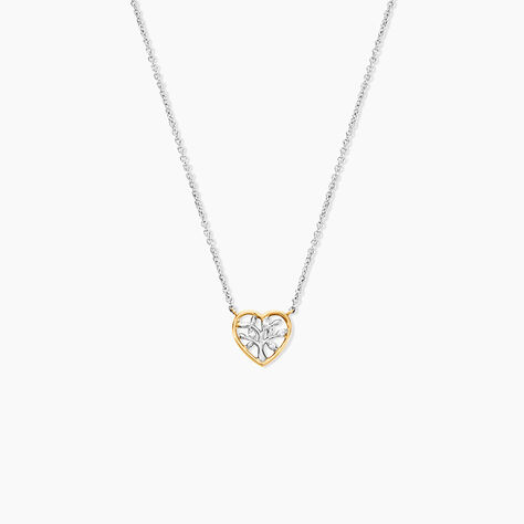 Collier Or Jaune Argent Blanc Oxyde De Zirconium - Colliers Femme | Histoire d&rsquo;Or