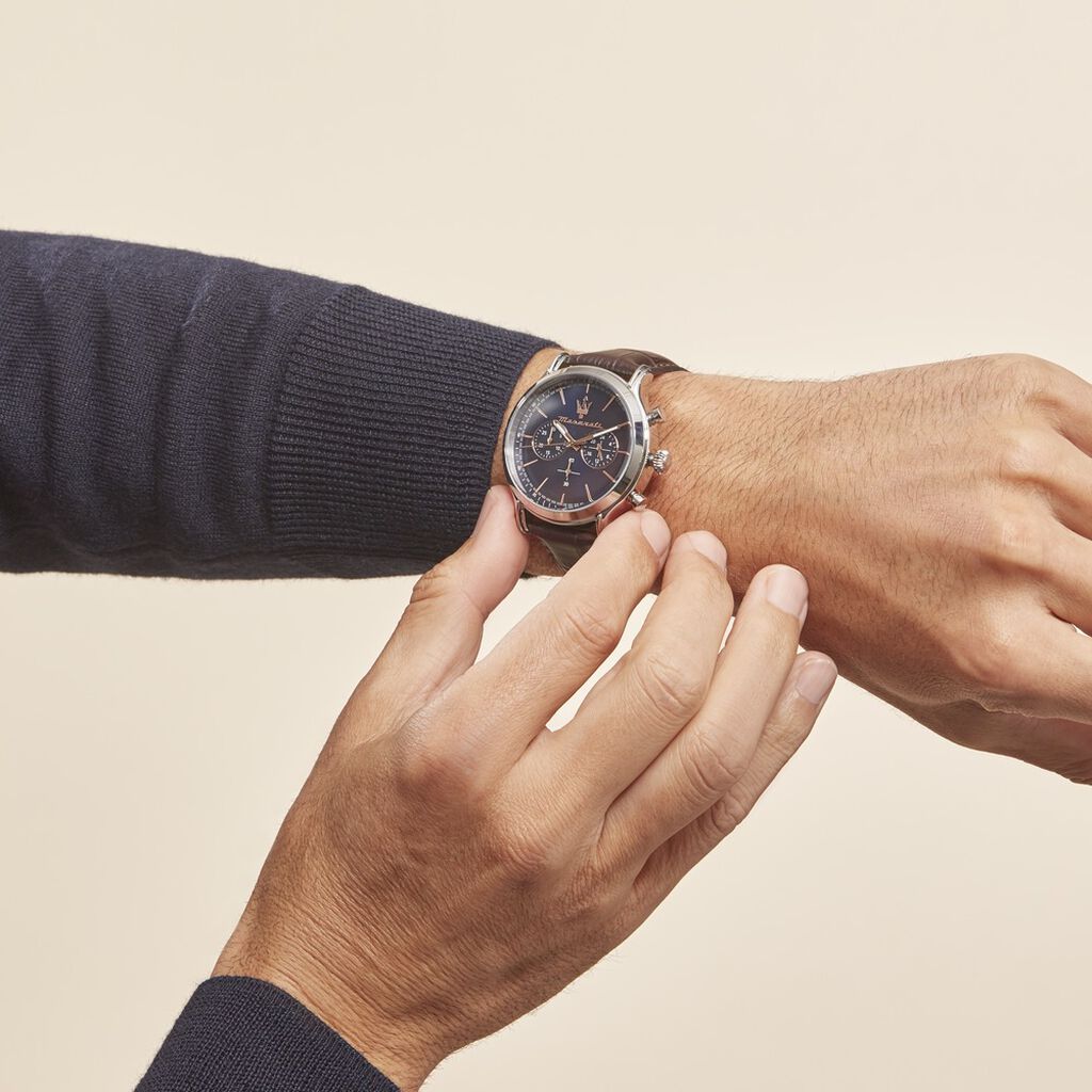 Montre Maserati Epoca Bleu - Montres Homme | Histoire d’Or
