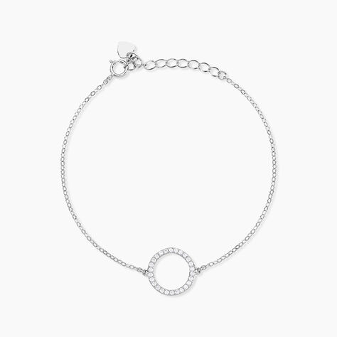 Bracelet Francesca Argent Blanc Oxyde De Zirconium - Bracelets Femme | Histoire d&rsquo;Or
