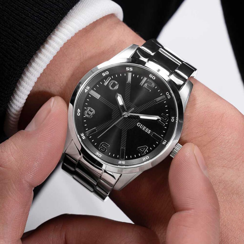 Montre Guess Monte Noir - Nouveautés Homme | Histoire d’Or