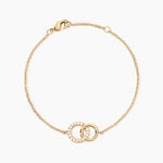 Bracelet Poeae Plaqu&eacute; Or Jaune Oxyde De Zirconium - Bracelets Femme | Histoire d&rsquo;Or