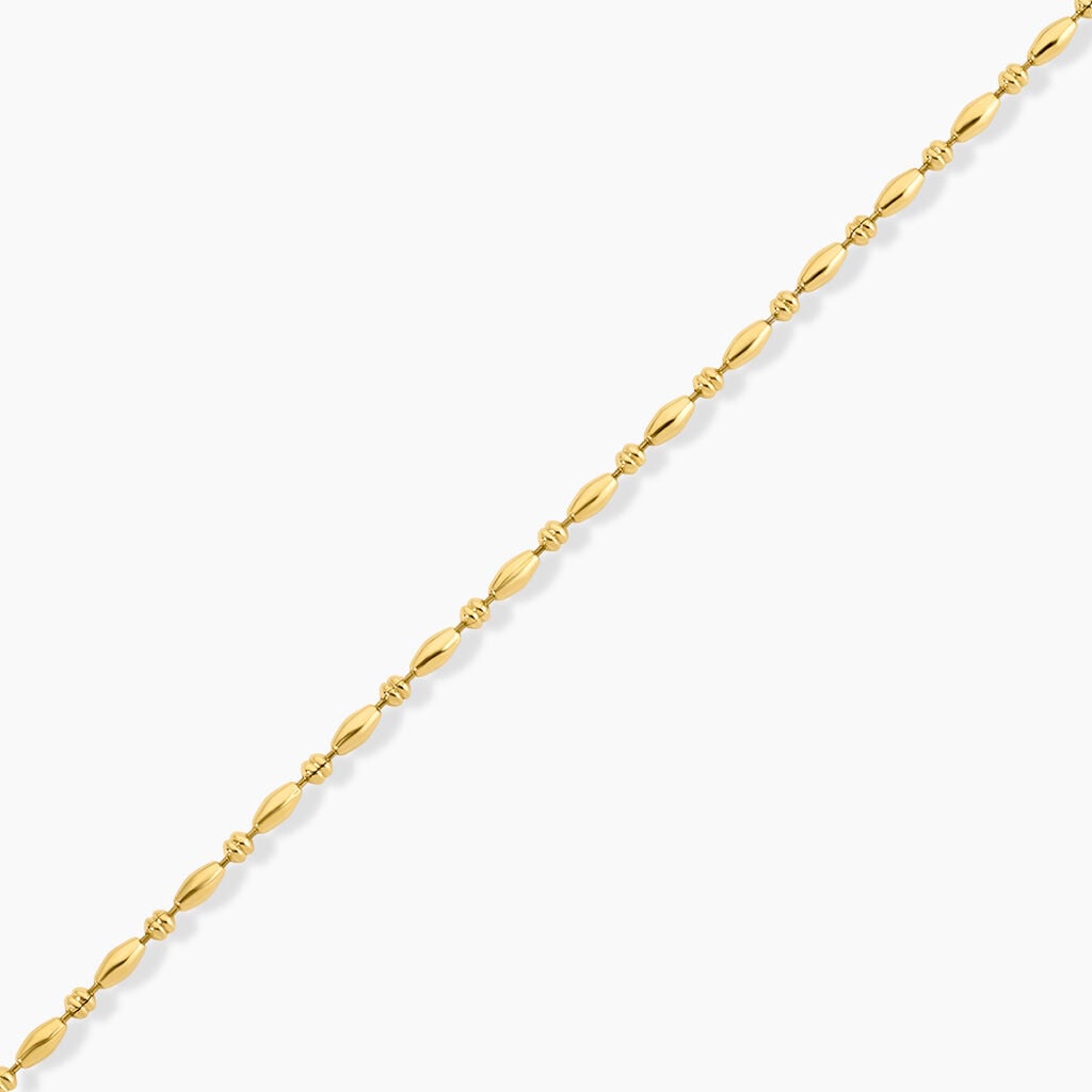 Cha&icirc;ne De Cheville Dorys Acier Jaune - Cha&icirc;nes de cheville Femme | Histoire d&rsquo;Or