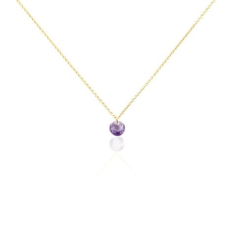 Collier Les Audacieuses Or Jaune Améthyste - Colliers Femme | Histoire d’Or
