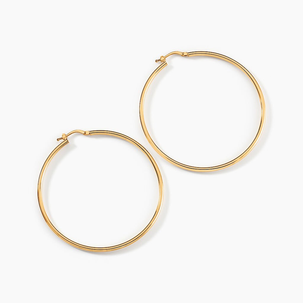 Cr&eacute;oles Verania Or Jaune - Boucles d'oreilles cr&eacute;oles Femme | Histoire d&rsquo;Or