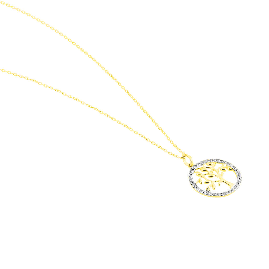 Collier Darell Or Jaune Oxyde De Zirconium - Colliers Femme | Histoire d’Or