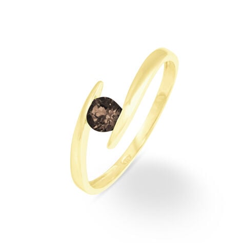 Bague Tiphaine Or Jaune Quartz - Bagues solitaires Femme | Histoire d&rsquo;Or