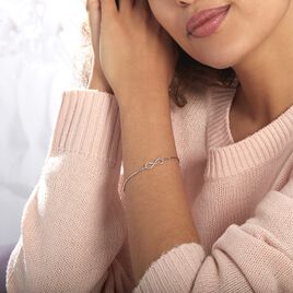Bracelet Infini Argent Blanc - Bracelets Infini Femme | Histoire d’Or