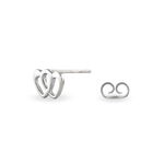 Boucles D'oreilles Puces Lehinaae Argent Blanc - Boucles d'oreilles fantaisie Femme | Histoire d&rsquo;Or