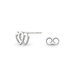 Boucles D'oreilles Puces Lehinaae Argent Blanc - Boucles d'oreilles fantaisie Femme | Histoire d’Or