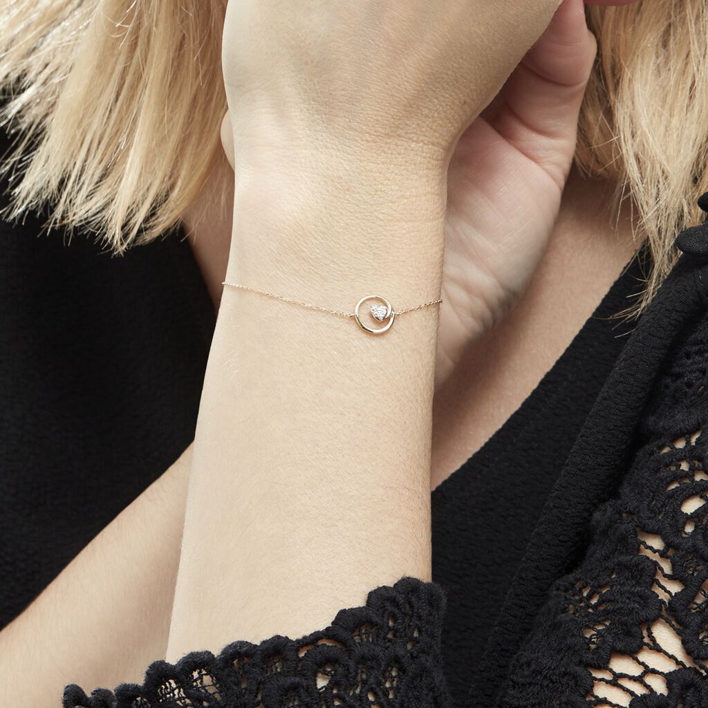 Bracelet Or Jaune Theda Diamants - Bracelets Femme | Histoire d’Or