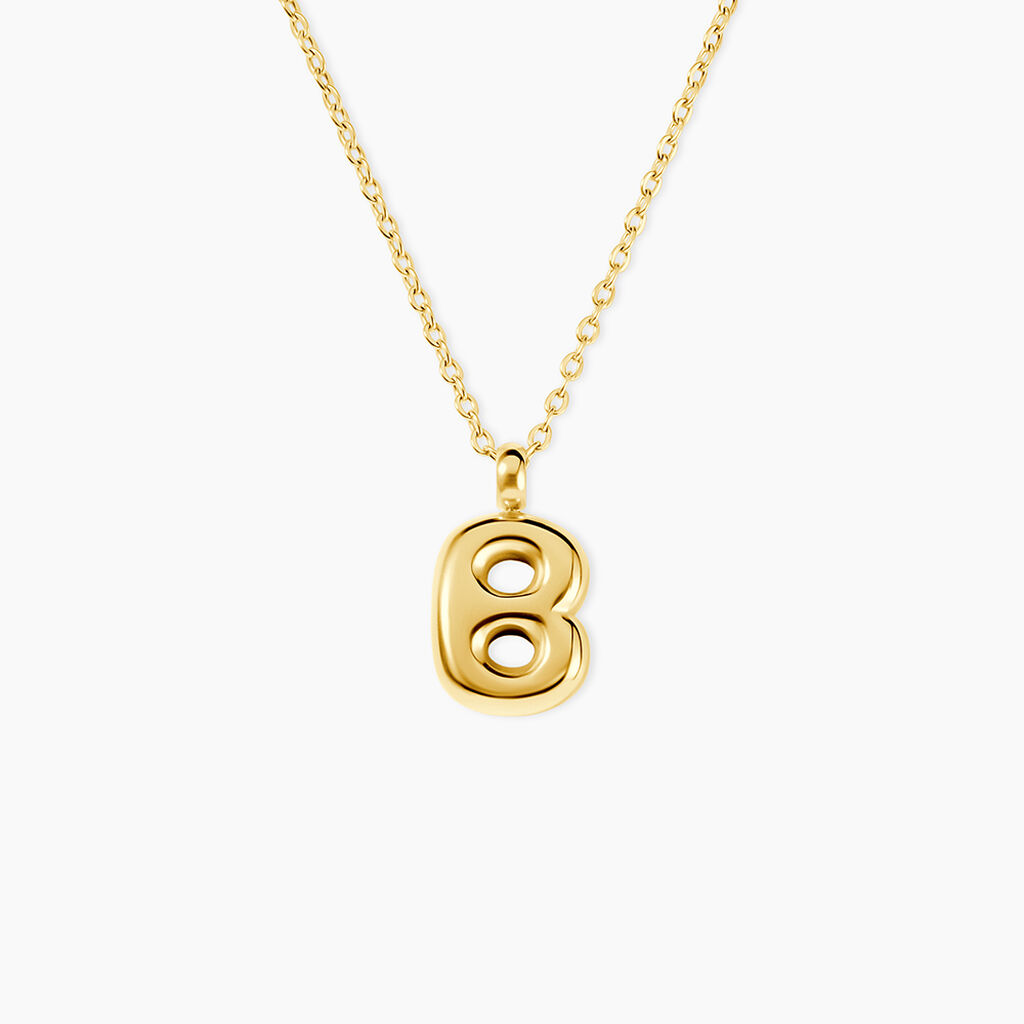Collier Feliciane Acier Dor&eacute; - Cadeaux de naissance Femme | Histoire d&rsquo;Or