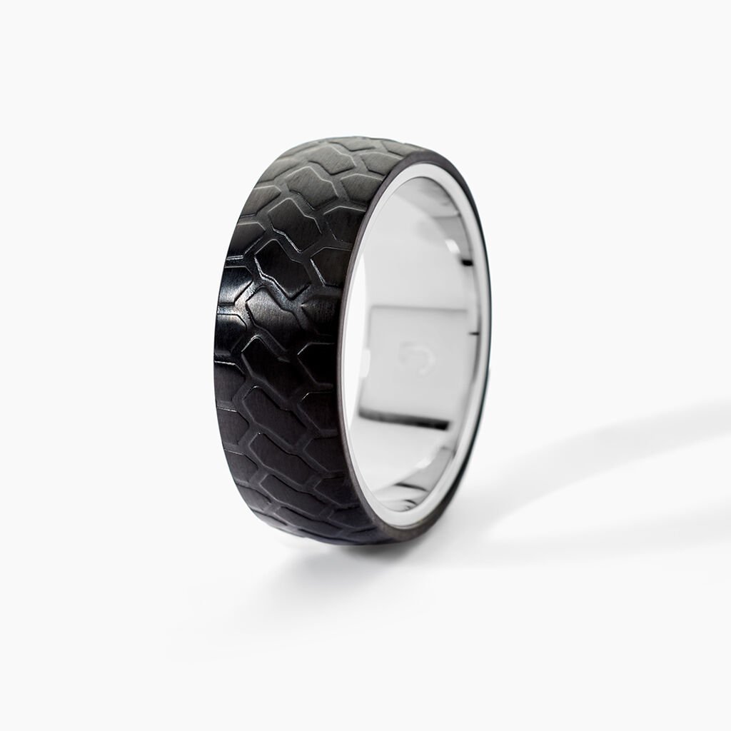 Bague Jourdan Jakab Acier Gris - Bagues fantaisie Homme | Histoire d&rsquo;Or