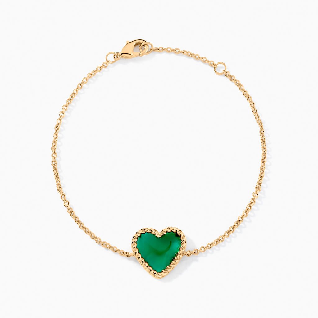 Bracelet Par Amour Plaque Or Jaune Agate - Bracelets Femme | Histoire d&rsquo;Or