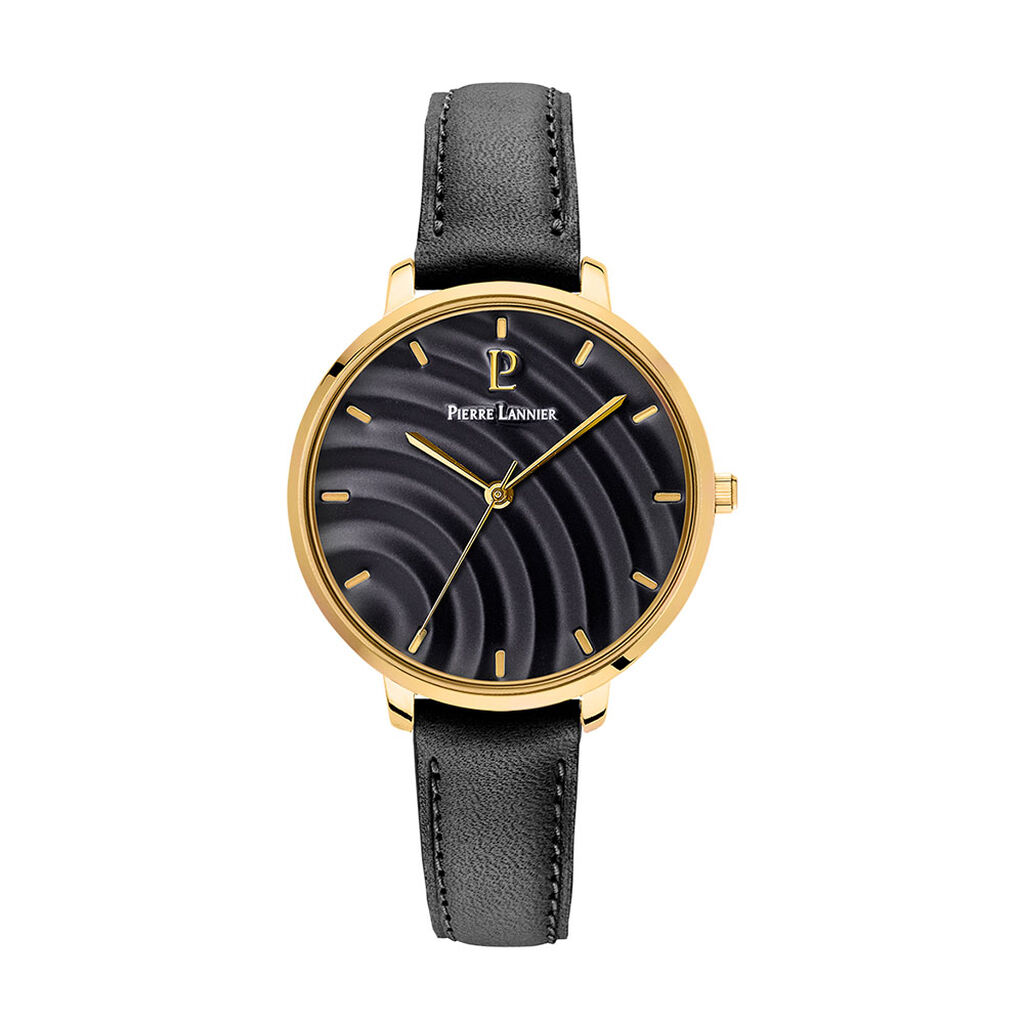 Montre Pierre Lannier Betty Noir - Montres Femme | Histoire d&rsquo;Or