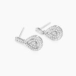 Boucles D'oreilles Pendantes Lysa Argent Blanc Oxyde De Zirconium - Boucles d'oreilles fantaisie Femme | Histoire d&rsquo;Or