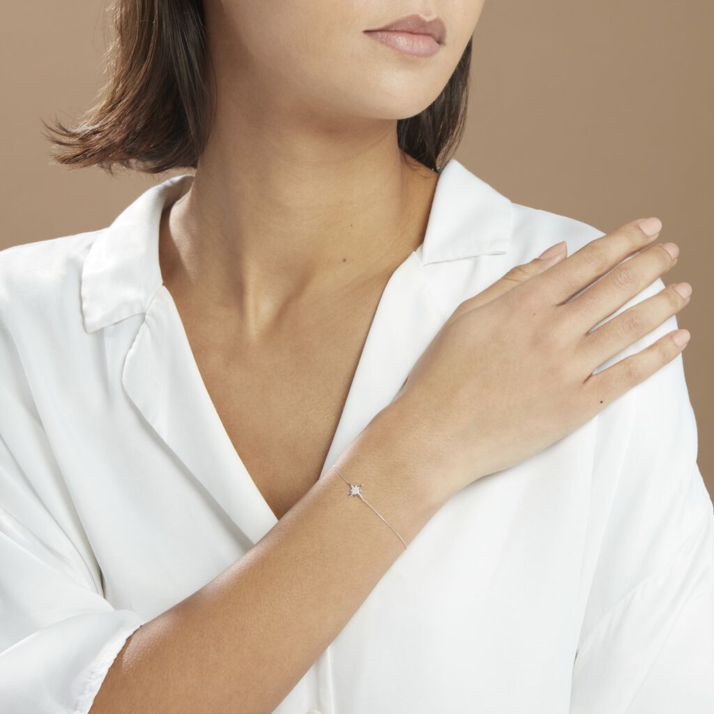 Bracelet Aveline Or Blanc Diamant - Bracelets Femme | Histoire d’Or
