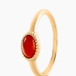 Bague Vintage Love Plaque Or Jaune Pierre De Synthese - Bagues solitaires Femme | Histoire d&rsquo;Or