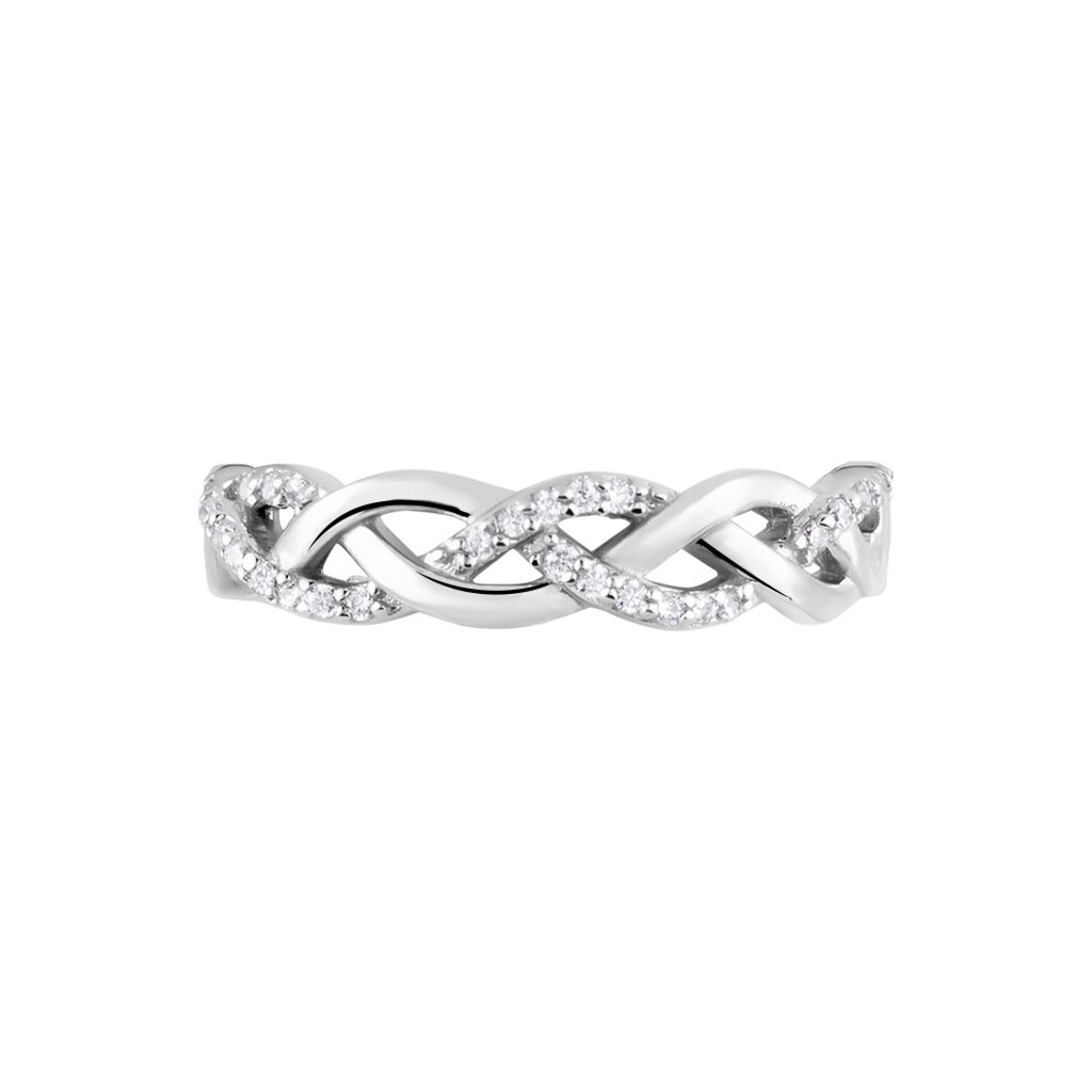 Bague Argent Blanc Cyriaca Oxydes De Zirconium - Bagues avec pierre Femme | Histoire d’Or