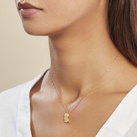 Pendentif Egee Chat Or Jaune - Pendentifs Famille | Histoire d’Or