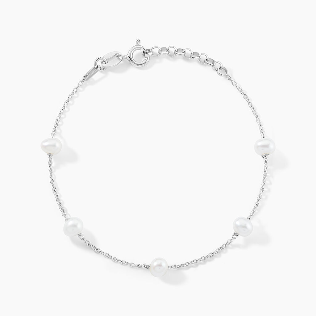 Bracelet Perlita Argent Blanc Perle De Culture - Bracelets Femme | Histoire d’Or