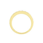 Demi-alliance Or Jaune Valentine Diamants Synthetique - Bijoux Femme | Histoire d&rsquo;Or