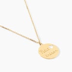 Collier Benedicte Message Or Jaune - Colliers Enfant | Histoire d&rsquo;Or