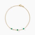 Bracelet Esmerald Rendez-vous Or Jaune Emeraude - Bracelets Femme | Histoire d&rsquo;Or