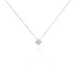 Collier Solitaire Argent Blanc Rio Santa Teresa Oxyde De Zirconium - Colliers fantaisie Femme | Histoire d&rsquo;Or