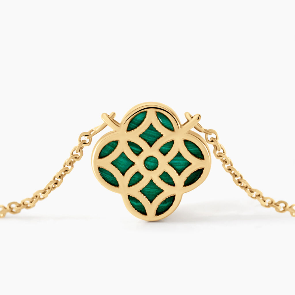 Collier Lucky Gems Or Jaune Malachite - Colliers Femme | Histoire d&rsquo;Or